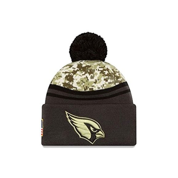 RARE 100% New Era 2016 Arizona Cardinals Salute To Service Knit Hat NFL Sport - Picture 2 of 5
